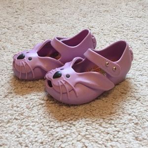Mini Melissa Purple Bunny Shoes - Toddler size 5